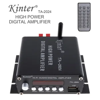 

Universal Hi-Fi Class-T Stereo Audio Digital Amplifier Support USB Bluetooth TF with Remote Control & Power Adapter MP3 WMA FLAC