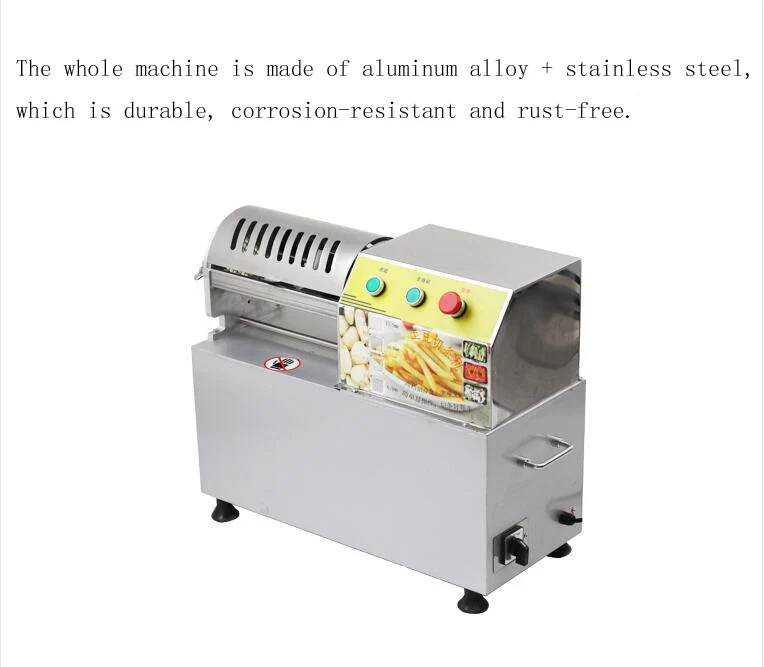 Electric stainless steel cutting machine cutting potato cucumber radish machine cutting onion cutting fries machine