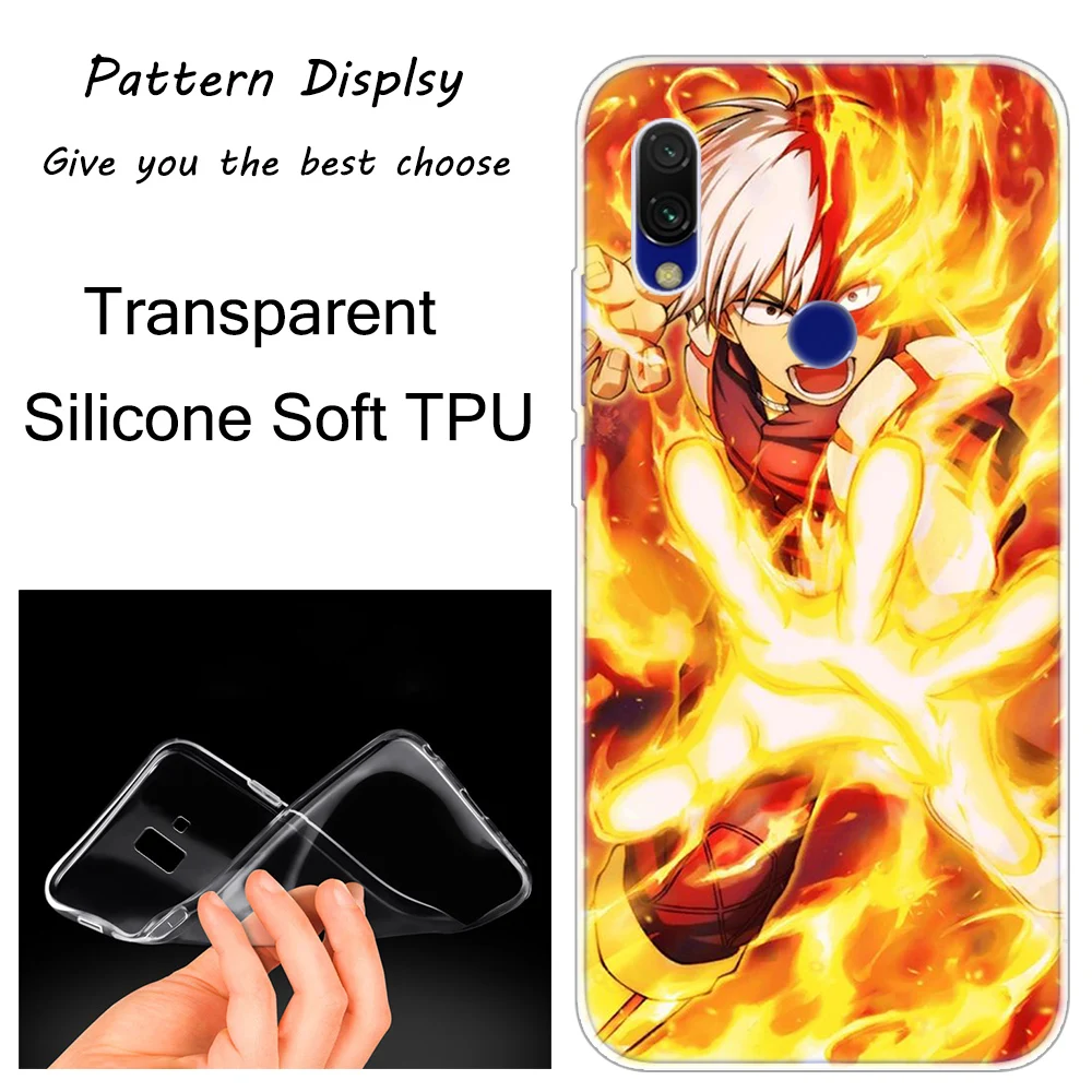 My Hero Academia Anime Black TPU Phone Case For Redmi K20 7 7A 5 5Plus 6 6A S2 Note 8 7 6 5 Pro Models