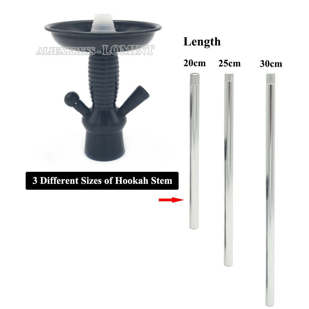 LOMINT Hookah Stem SetAluminum Alloy Shisha Water Pipe for Wine Champagne Beer Glass Bottle DIY Chicha Narguile Accessories
