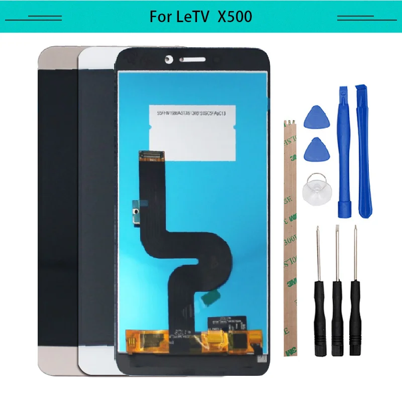 

3pcs For LeTV Le 1S X500 X501 Display Assembly with Touch Screen Glass Digitizer Complete with free tools Free shipping