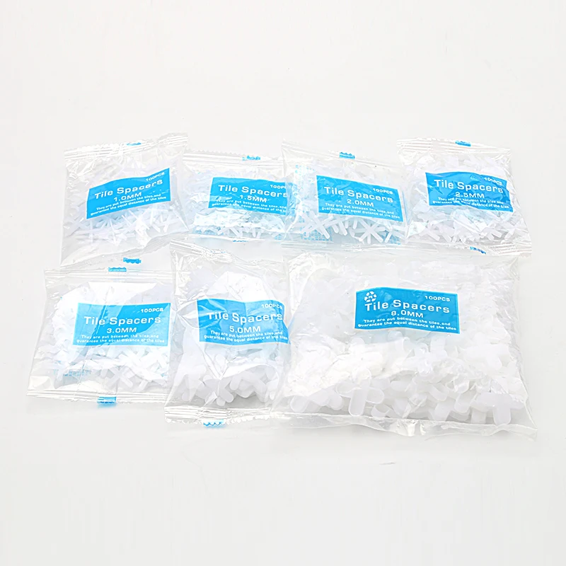

100 PCS PE Tile Spacer Plastic Porcelain Wall Floor Cross Spacers
