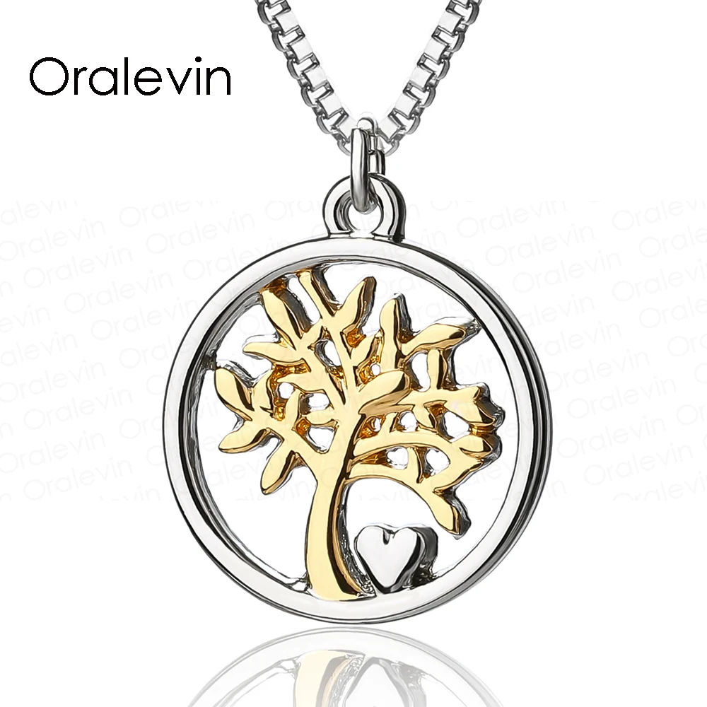 Two tone tree of life pendant Clearance