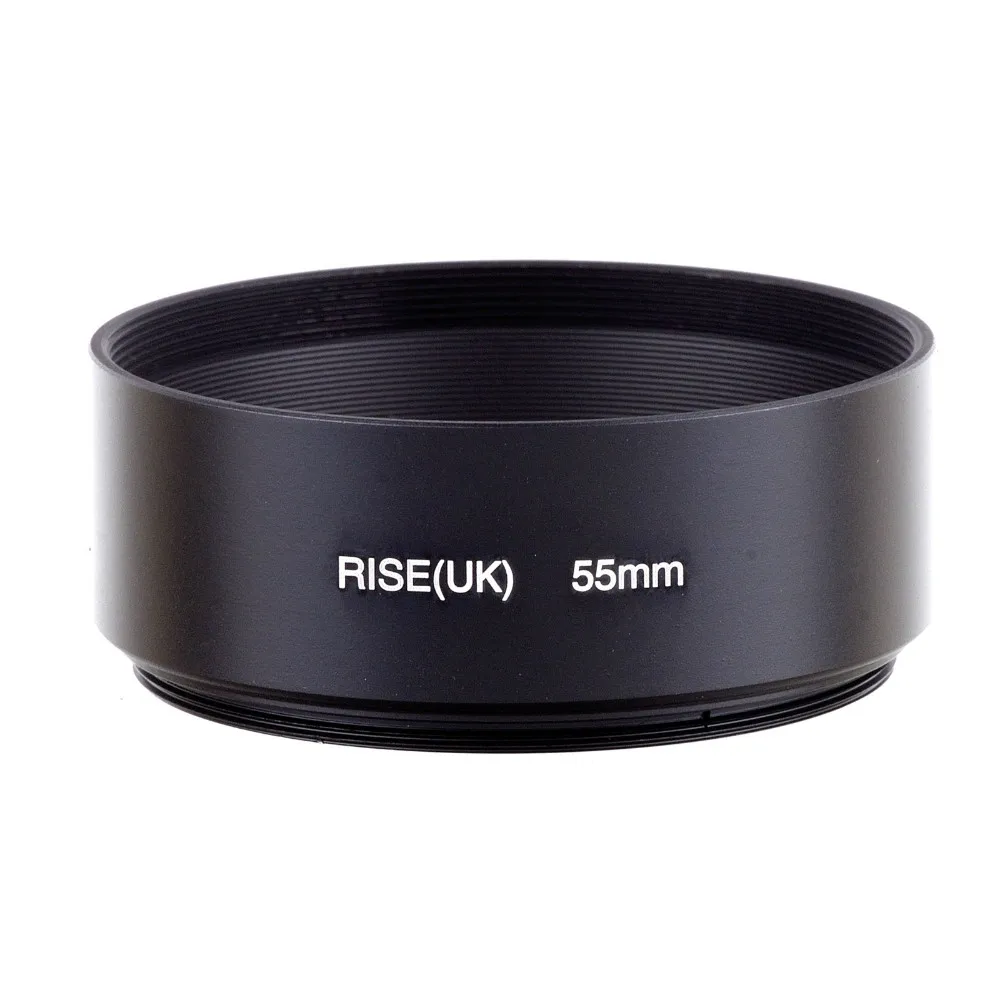Fotover 52 Mm Screw Mount Metal Standard Lens Hood Sun Hood With Centre Pinch Lens Cap For Canon Nikon Sony Pentax Olympus Fuji Sumsung Leica Camera