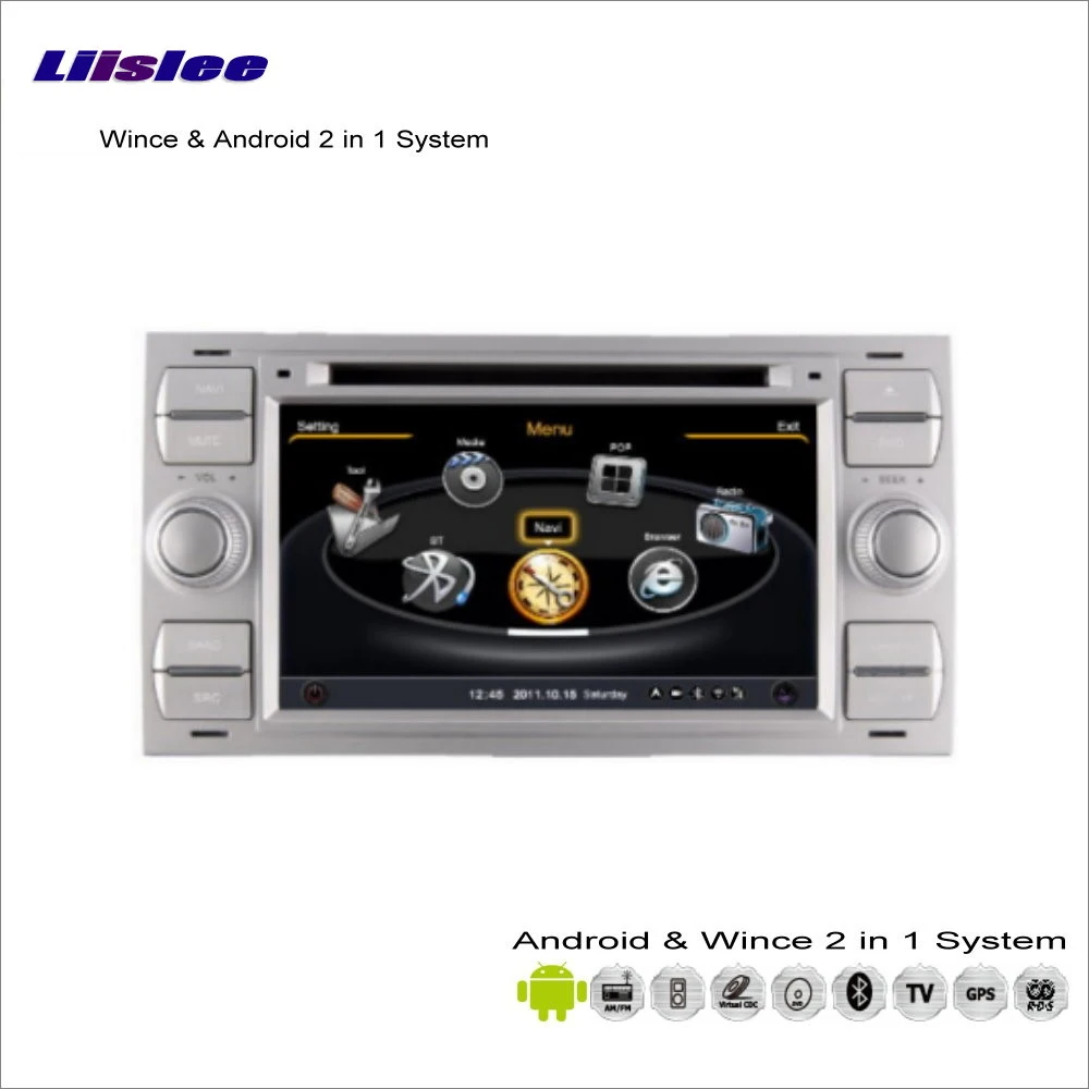 Perfect Liislee Car Android Multimedia For Ford For Focus For C-Max 2005~2007 Radio DVD Player GPS Navigation Audio Video Stereo System 3