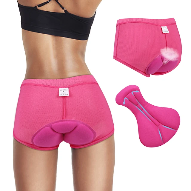 Women Cycling Shorts Rose Bicycle Cycling Comfortable Underwear Gel 3D
