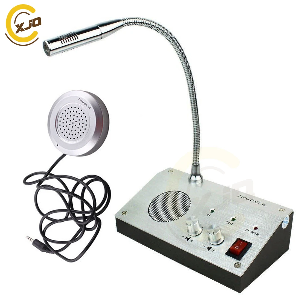 ZHUDELE Window Microphone Audio Record Intercom Interphone Speaker,Dual ...