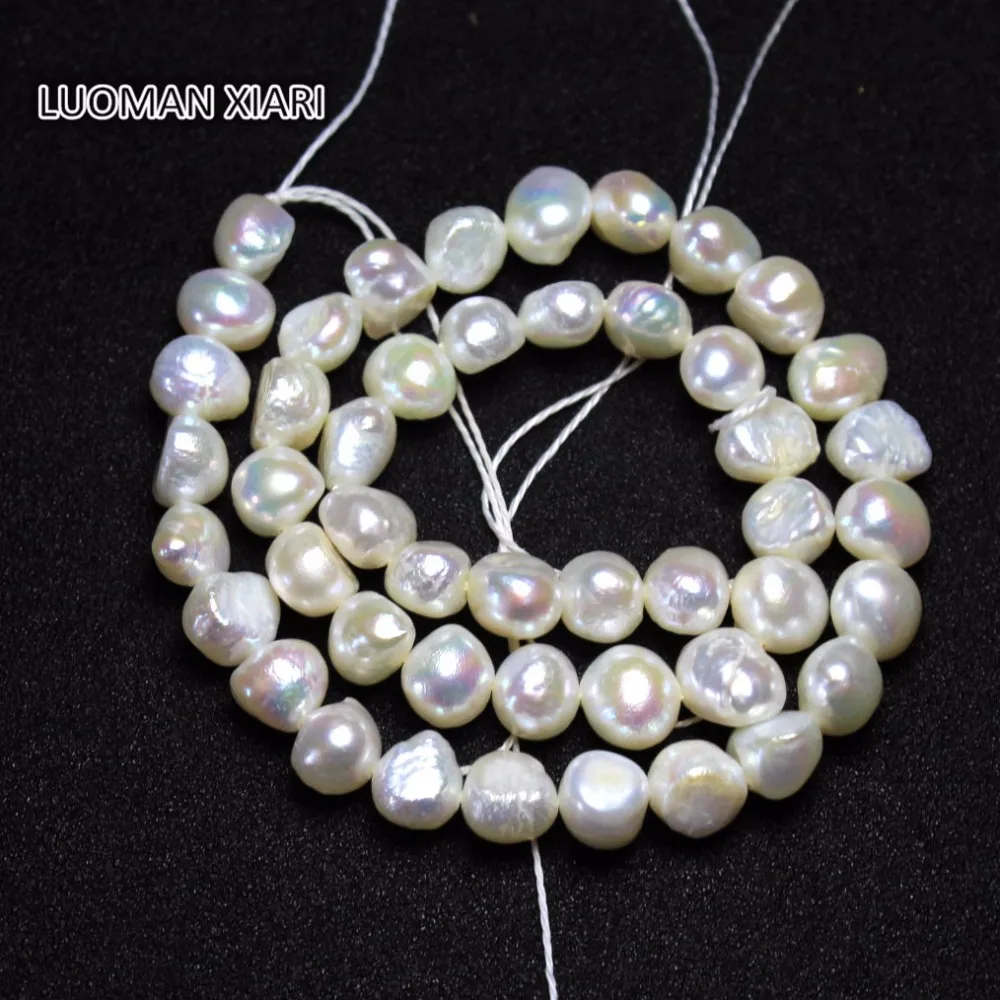 

Wholesale Natural Freshwater Irregular Random Shape Pearl Beads For Jewelry Making DIY Bracelet Necklace 8-9 mm Strand 15''
