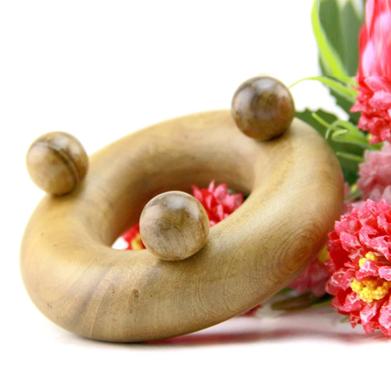 

Traditional Massage Foot Neck Head Fragrant Wood Reflexology Acupuncture Shiatsu Full Body Acupoint Massager Tool