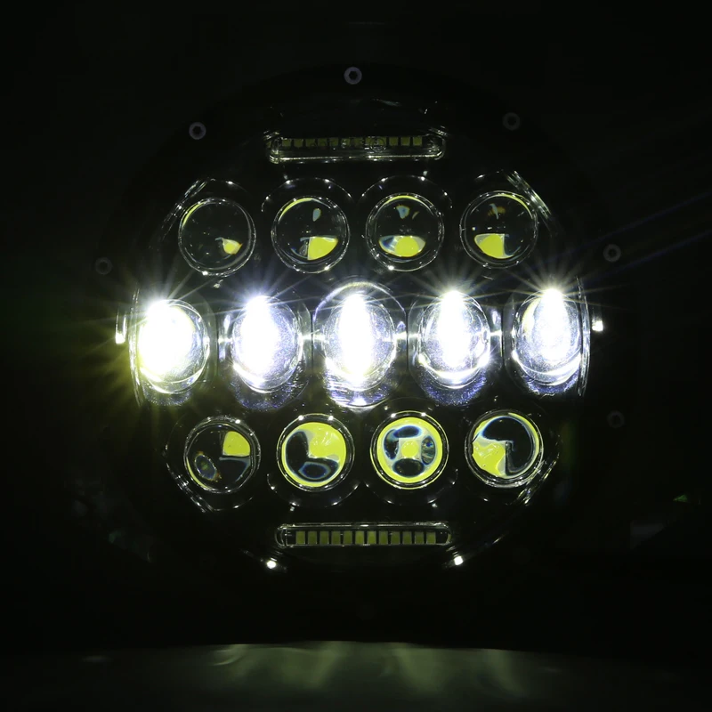 " светодиодный налобный светильник, дневной ходовой светильник для мотоцикла 7" светодиодный налобный фонарь для Lada 4x4 urban Niva(1 шт
