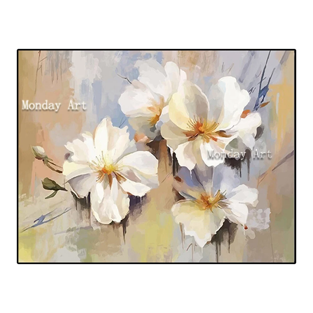 u The-100-Hand-painted-abstract-Modern-white-flowers-Oil-Painting-On-Canvas-Wall-Art-Wall-Painting (3)