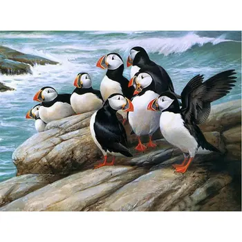 

Diy Diamond Painting Seabirds Full Square Diamond Embroidery Cross Stitch Rhinestone Mosaic Paintings home Decoration