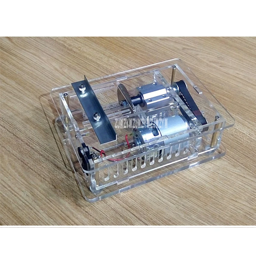 Новая акриловая мини Настольная пила DIY циркулярная деревообрабатывающая цепная