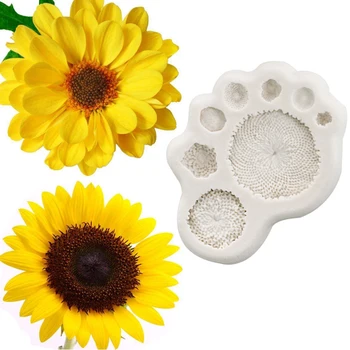 

Daisy Sunflower Stamen Silicone Mold Fondant Mould Cake Decorating Tool Chocolate Gumpaste Mold, Sugarcraft, Kitchen Accessories