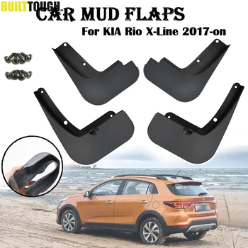 

Car Mudflaps For KIA Rio X-Line KX Cross 2017-on Mud Flaps Splash Guards Mudguards Mud Flap Front Rear Fender Protector