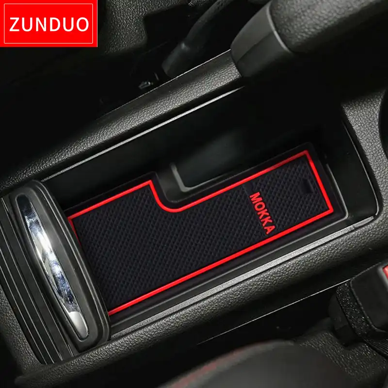 Zunduo Gate Slot Pad For For Vauxhall Opel Mokka Accessories 3d Rubber Car Mat Interior Door Pad Cup Holders