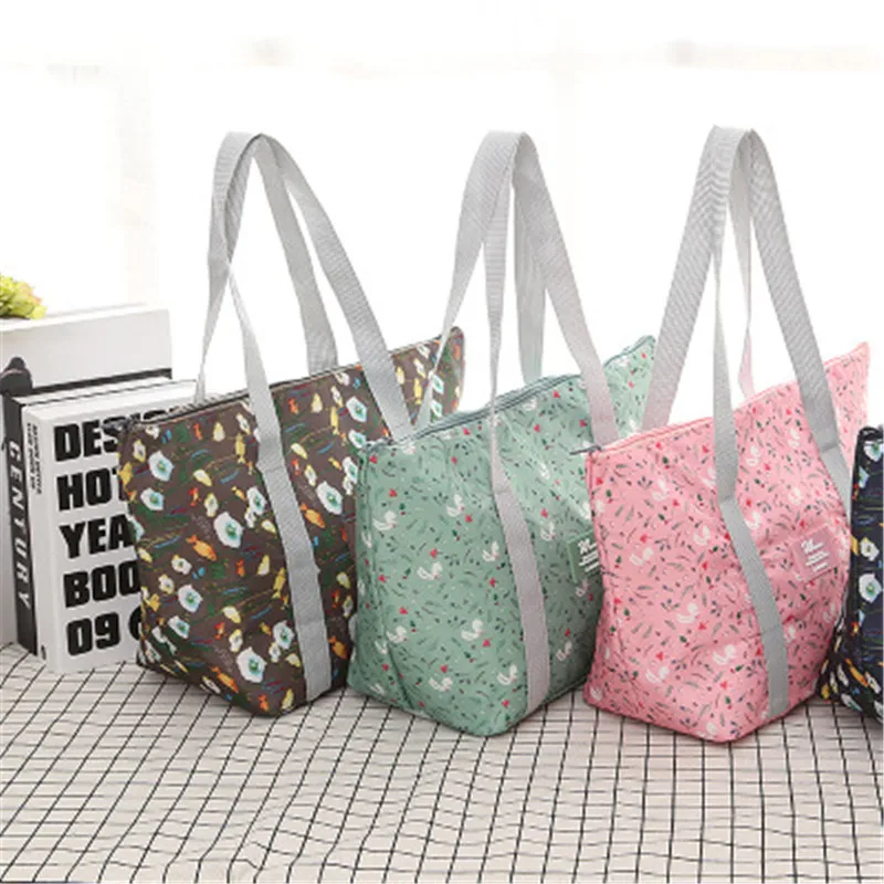 

4 Colors Pinic Bag Outdoor Camping Isothermal School Beach Lunch Bag Cooler Fridge Bag Large Capacity High Quality Zipper