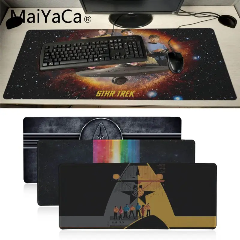 

MaiYaCa Star Trek Rubber Pad to Mouse Game Anime Cartoon Print Large Size Game Mouse Pad Tablet Game Gaming For DOTA Mouse Pad