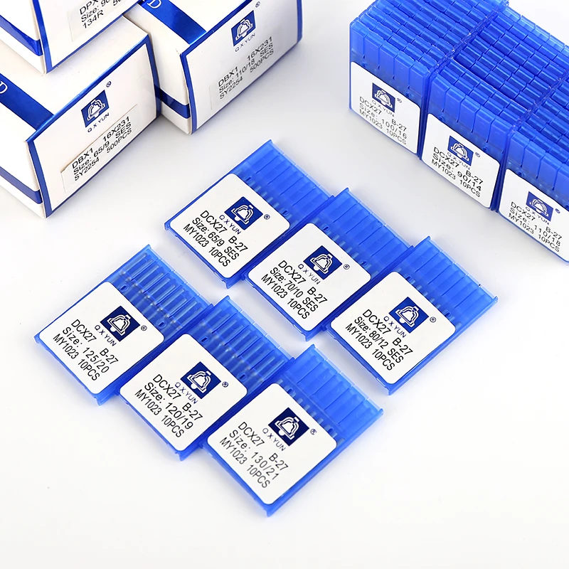 

100pcs DCX27 SY6120 82X1 81X5 191GS B27 MY1023 QXYUN sewing needles accessory for Pegasus Siruba industrial sewing machine