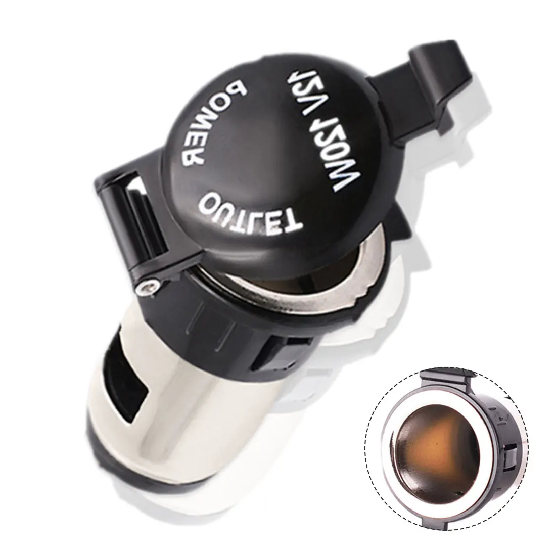 

Dewtreetali 12V USB Car Cigarette Lighter Socket Splitter 12V Charger Power Adapter Outlet Accessories