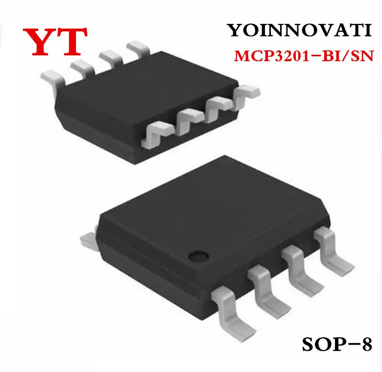 1pcs MCP3201-BI//P 3201-BI//P 12-Bit A//D Converter with SPI Serial Interface