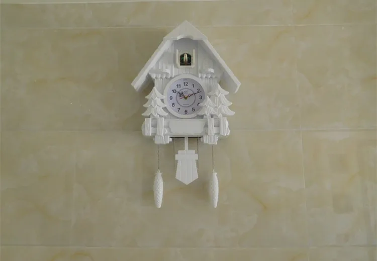 US $75.32 Cuckoo Clock Fashion Living Room Wall Clock Call Day Time Only 20inch Alarm Clock Swing Modern Battery Wall Clock