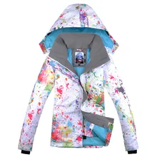 GSOU снег новые зимние Для женщин Лыжный Спорт куртки Открытый Пеший Туризм спортивный Водонепроницаемый Женская зимняя обувь сноуборд ветрозащитная Лыжная куртка
