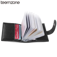 Модные RFID Для мужчин Бизнес из натуральной кожи кошелек Бизнес Повседневное Кредитная карта карман для удостоверения личности-сумочка для денег и монет Чехол с отделением для карт с застежкой-молнией K314
