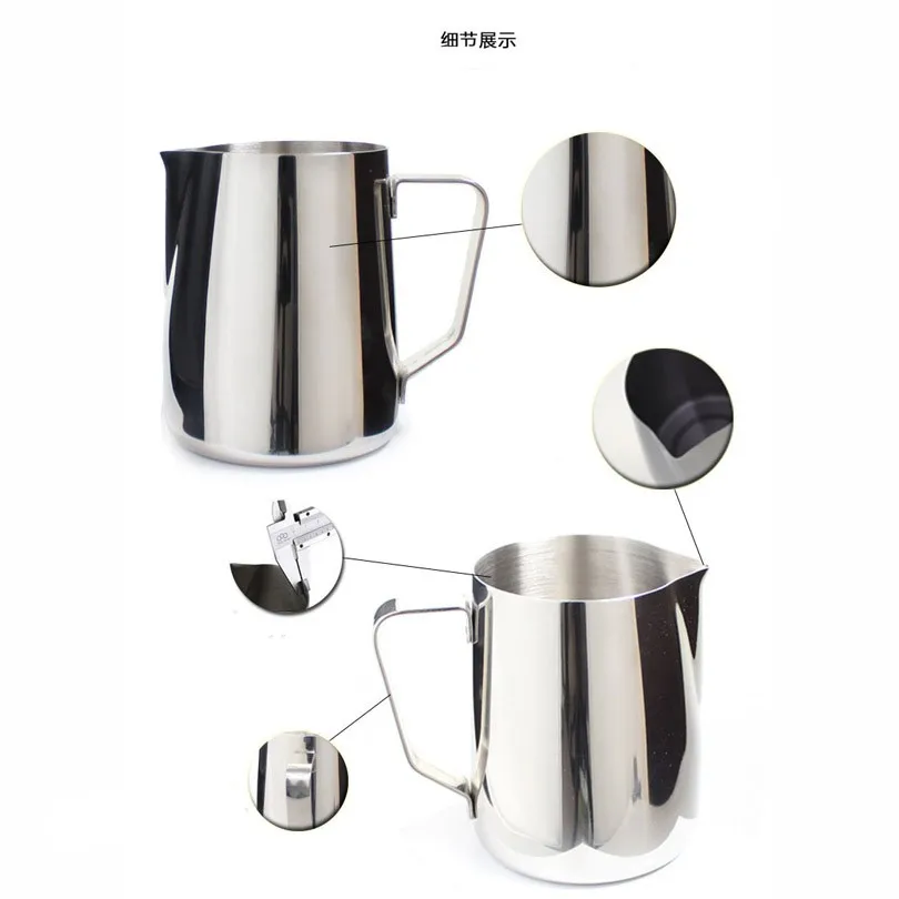 Fantastic Kitchen Stainless Steel Milk frothing jug Espresso Coffee Pitcher Barista Craft Coffee Latte Milk Frothing Jug Pitcher 9