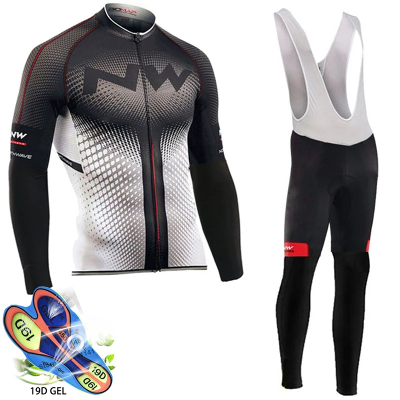 Jersey de Ciclismo de 2019 Pro equipo NW Ropa Ciclismo Hombre triatlón Ciclismo conjunto MTB Ciclismo Ropa Northwave Ciclismo pantalones babero conjunto