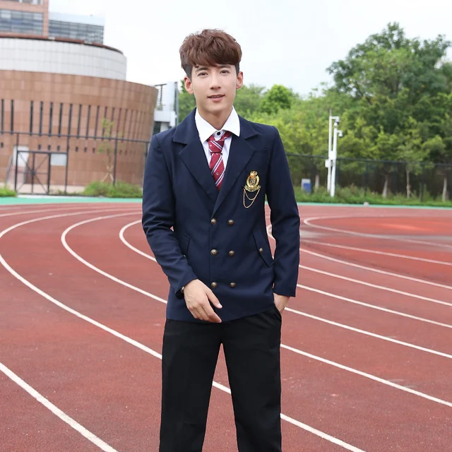 2019 Japanese Fashion Korean Students Wear Uniforms for Boys School