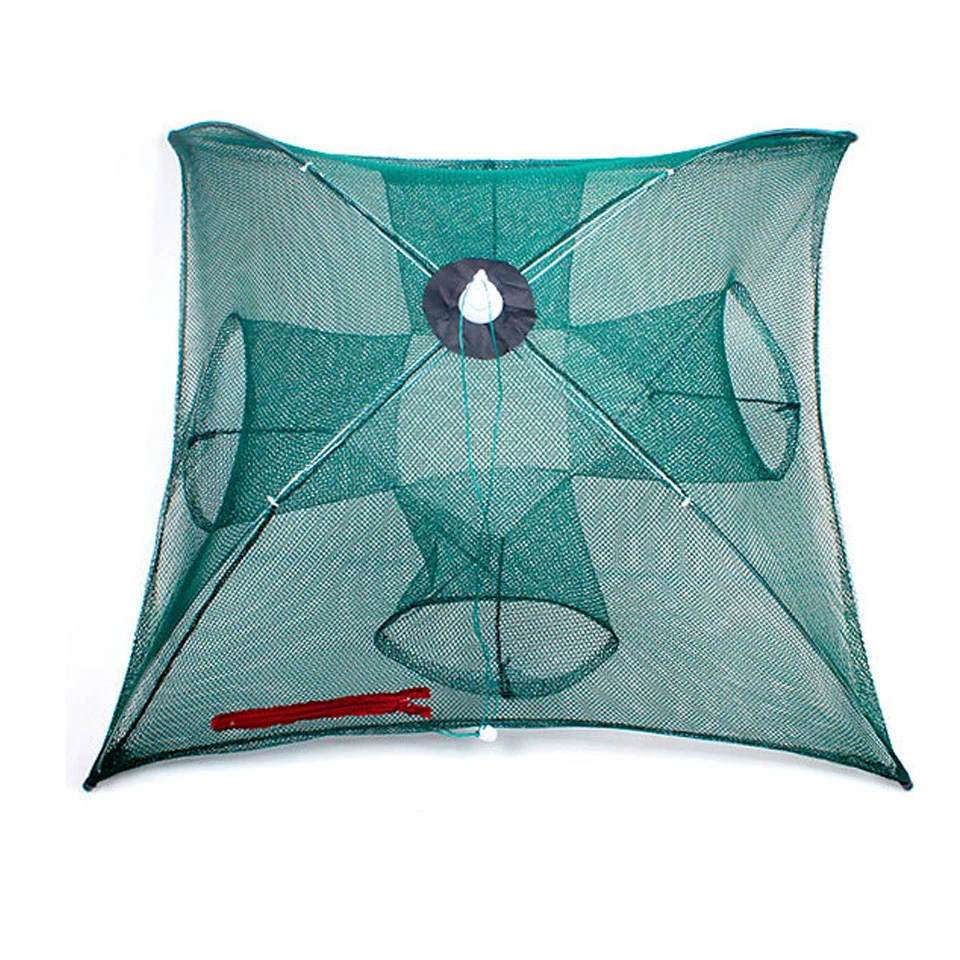

Automatic folding umbrella type multilateral fishing net shrimp cage Crab Fish Trap Cast Net 4 6 8 12 16 20holes