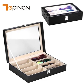 

8 Pairs Sunglasses Organizer Box Eyewear Glasses Display Case Collector Eyeglass Box Jewelery Sunglasses Storage Case Holder