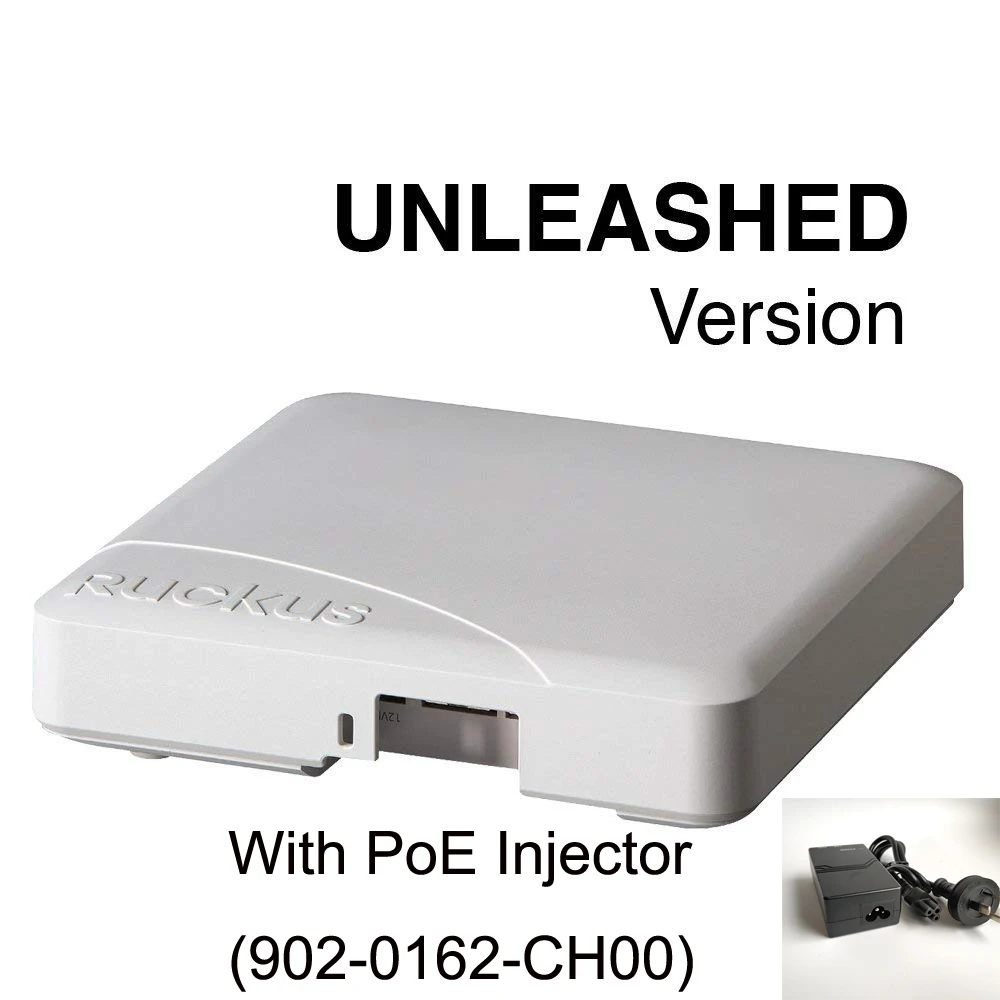 

Ruckus Wireless Unleashed R500 9U1-R500-WW00 + PoE Injector 902-0162-CH00 (alike 9U1-R500-US00) Dual-Band 802.11ac Access Point