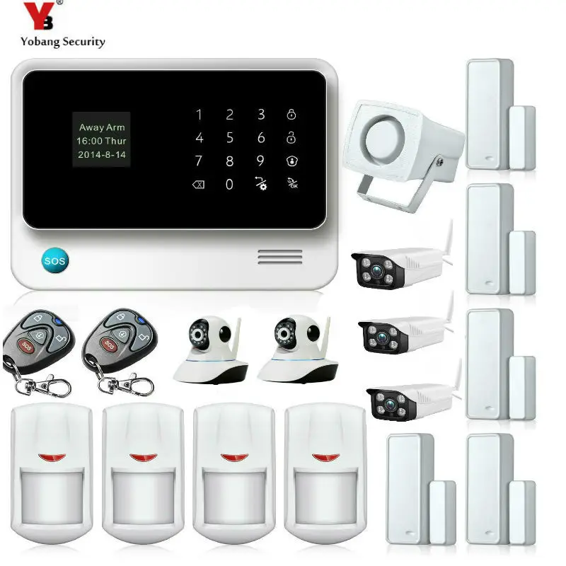 Yobang Security WIFI GSM Alarmas De Seguridad Para Casa Home Security Alarm System IOS/Android