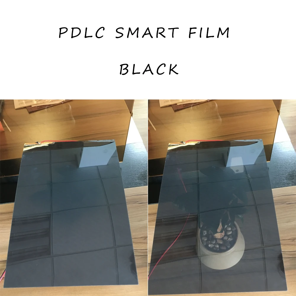 Черный PDLC переключаемая Пленка Конфиденциальности умная стеклянная пленка для окна A4 Размер образца