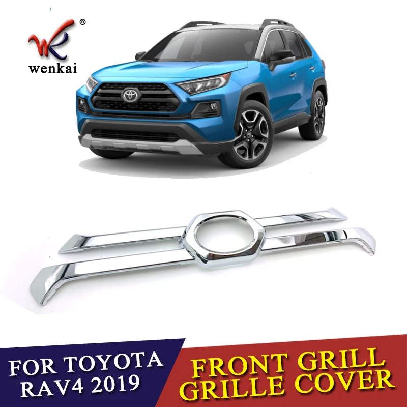 Автостайлинг Запчасти для Toyota Rav4 Rav 4 Adventure 2019 2020 ABS Хром Передняя Центральная