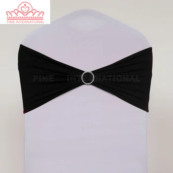 

Black Spandex bands with rhinestone/spandex bands with plastic buckle