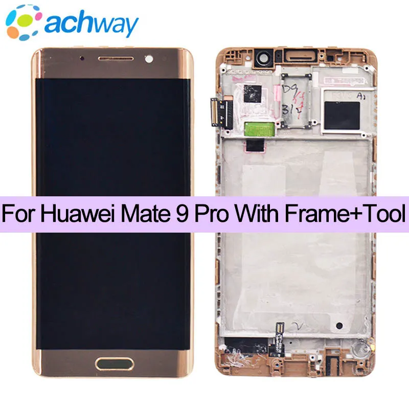 difícil Seis Ejecución Pantalla LCD táctil para móvil, montaje de digitalizador con marco de  repuesto de 5,5 pulgadas para Huawei Mate 9 Pro _ - AliExpress Mobile
