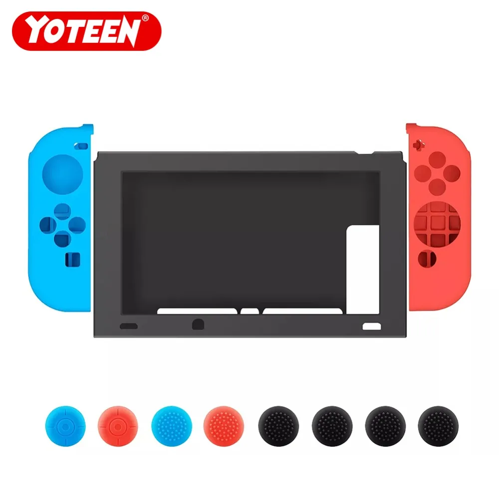 1 Set Case for Nintend Switch Case NS NX Silicone Soft Silicone Protective Cover for Nintendo Switch Console Protective Cover 1 Set Case for Nintend Switch Case NS NX Silicone Soft Silicone Protective Cover for Nintendo Switch Console Protective Cover