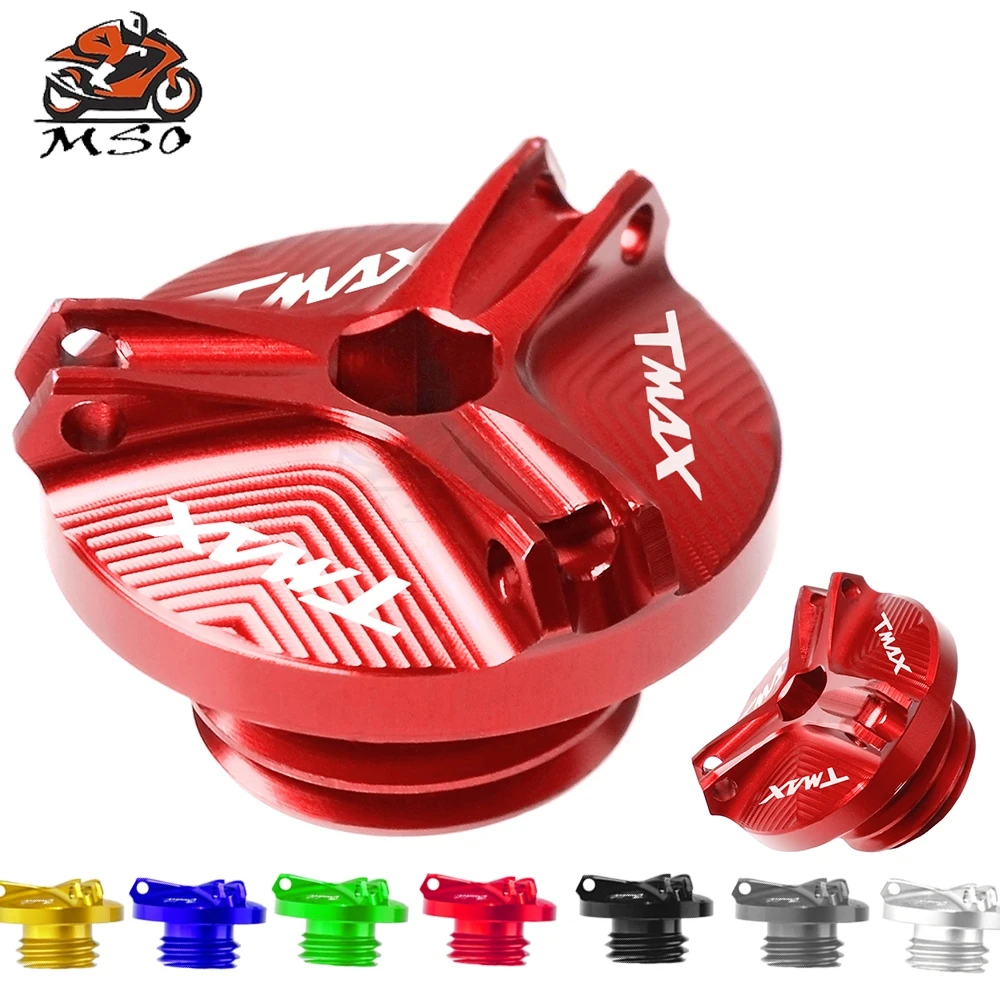 

Motorcycle Accessories CNC Alumimun M20*2.5 Engine Oil Filter Cup Plug Cover Moto FOR YAMAHA TMAX 530 500 TMAX500 TMAX530 FJR