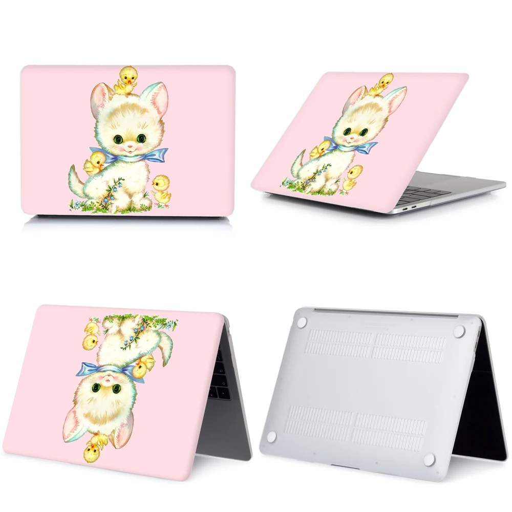 Чехол для Apple MacBook Air 13 с милым котом чехол Touch ID A1932 Pro 16 11 12 15 mac 3 A2289 крышкой