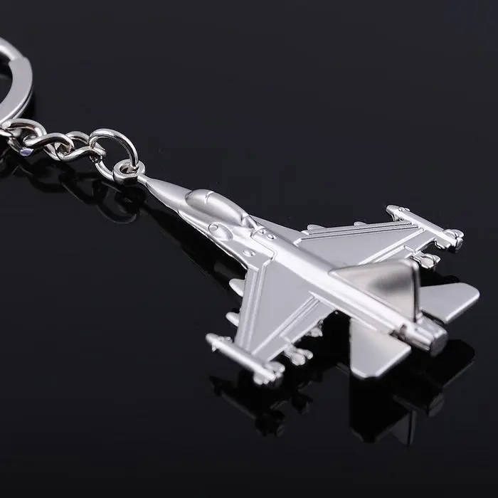 

New F16 Fighter Plane Keychain For Men Battleplane Men's Key Chain Key Ring Trinket Male Jewelry Car Gift Souvenirs
