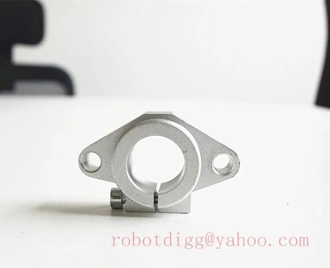 الشحن مجانا 2 قطع SHF20 الأفقي الخطي رود النهاية دعم لجدول cnc shf سلسلة السكة رمح