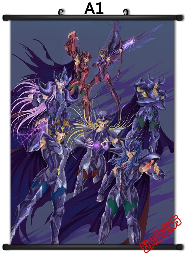 Обновленная японская декоративная картина аниме Saint Seiya Hiruda & Shiryu Hyoga Tethys домашний