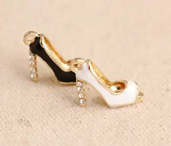 

10pcs 14x16mm shoes charm for jewelry making and crafting fashion earring charm bracelet charms jewelry findings enamel shoes