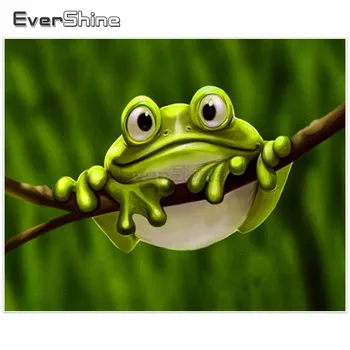 

Evershine 5D DIY Diamond Painting Frog Full Square Diamond Embroidery Cross Stitch Diamond Mosaic Rhinestones Home Decoration