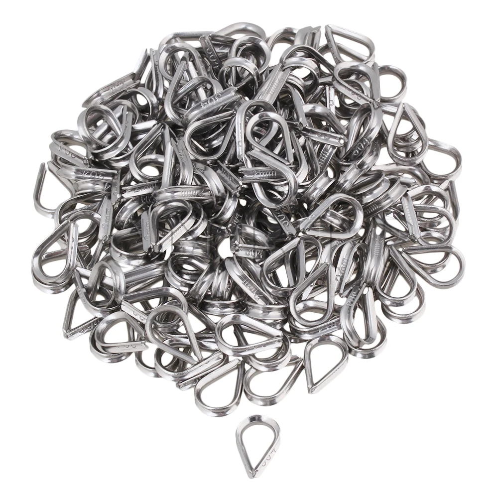 CNBTR Silver Tone 304 Stainless Steel M2 Galvanized Wire Cable Rope