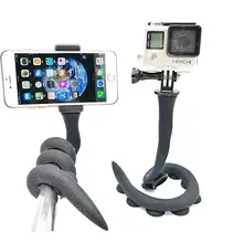 Гибкий смартфон селфи палка ленивый Змеиный телефон Pod камера штатив крепление с шаровой головкой присоска для Gopro SJCAM