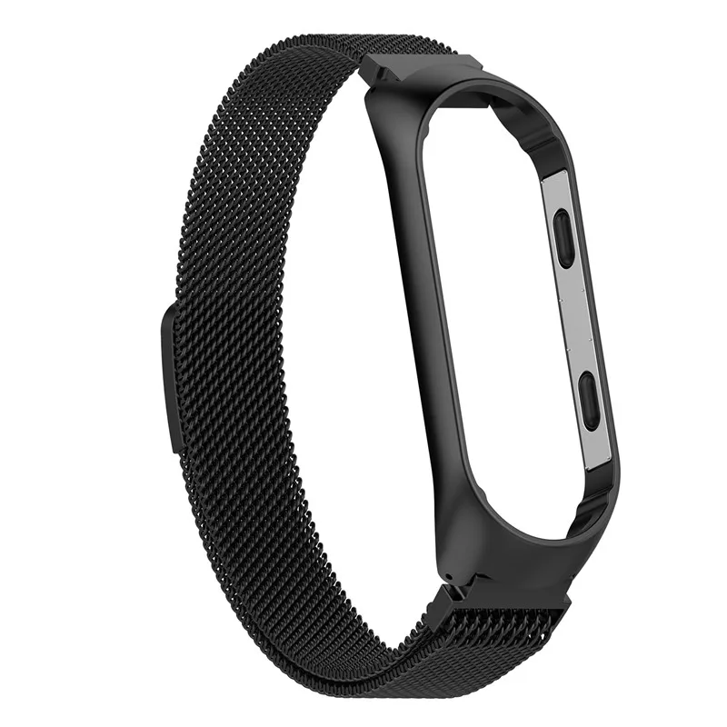 50 шт. mi lanese Loop Band из нержавеющей стали для mi Band 3 Xiao mi браслет на ремне Meatal браслет заменить браслеты для mi Band 3